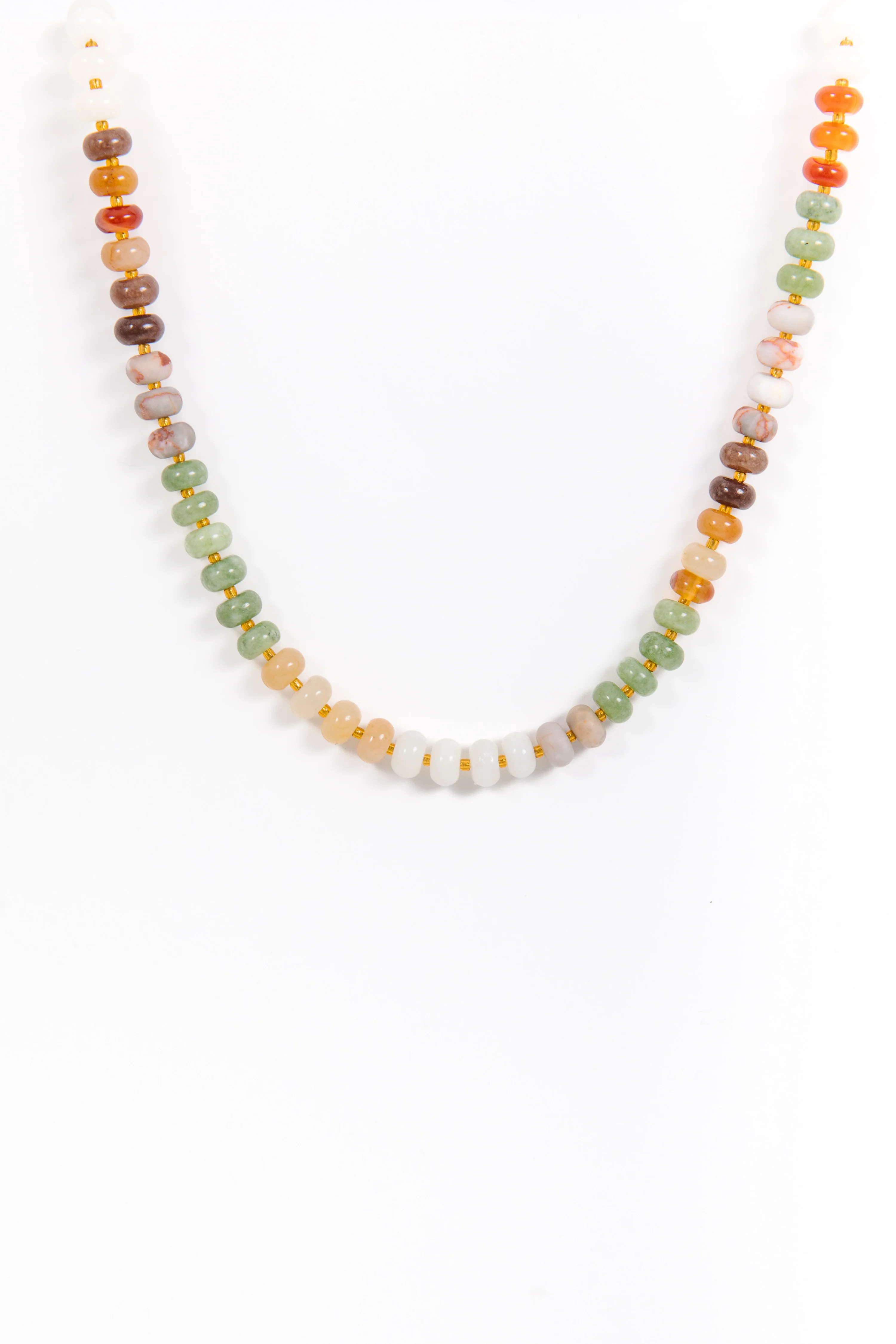 Earth Tones Beaded Necklace - Image 3