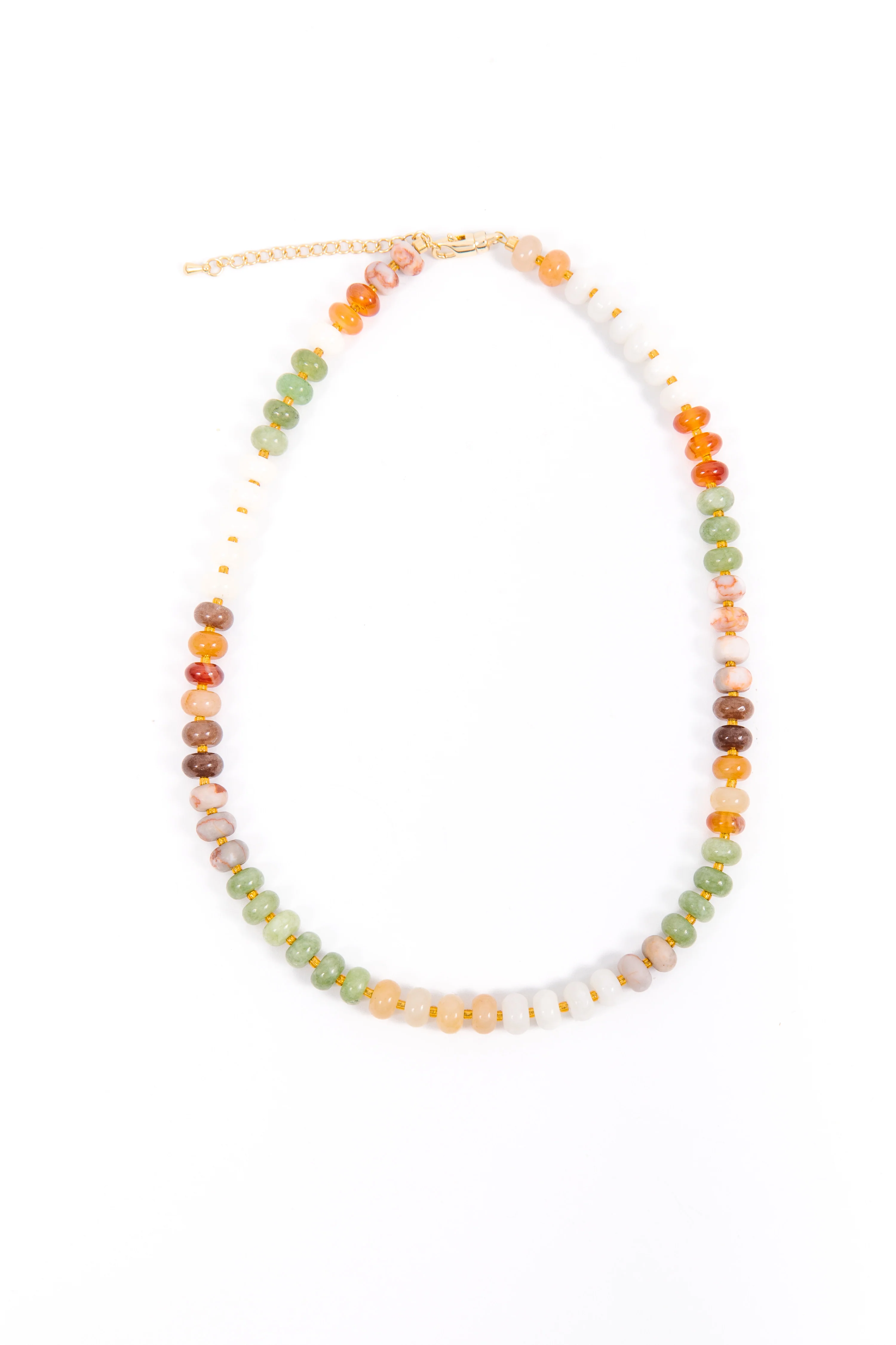 Earth Tones Beaded Necklace - Image 4