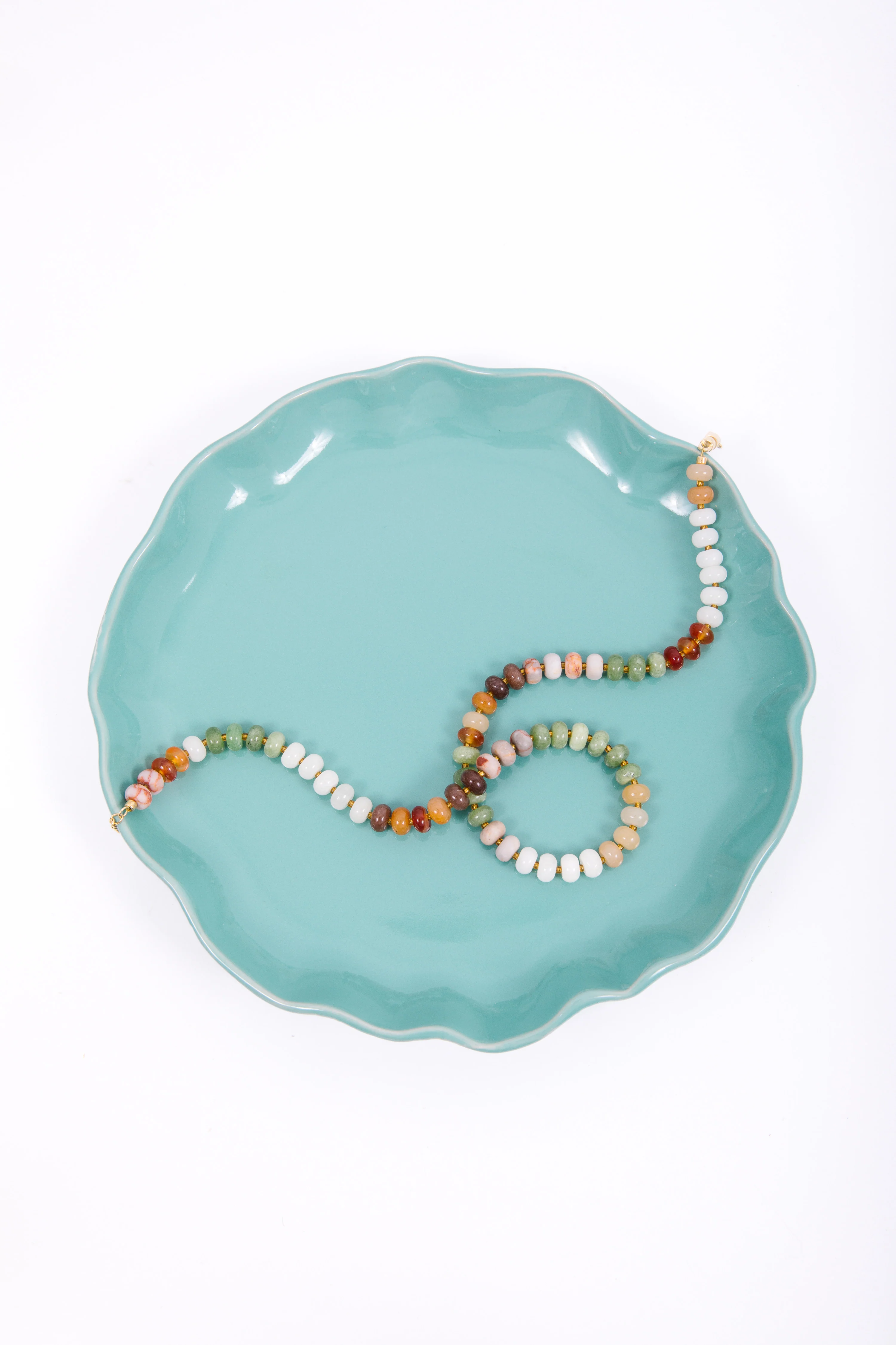 Earth Tones Beaded Necklace - Image 9
