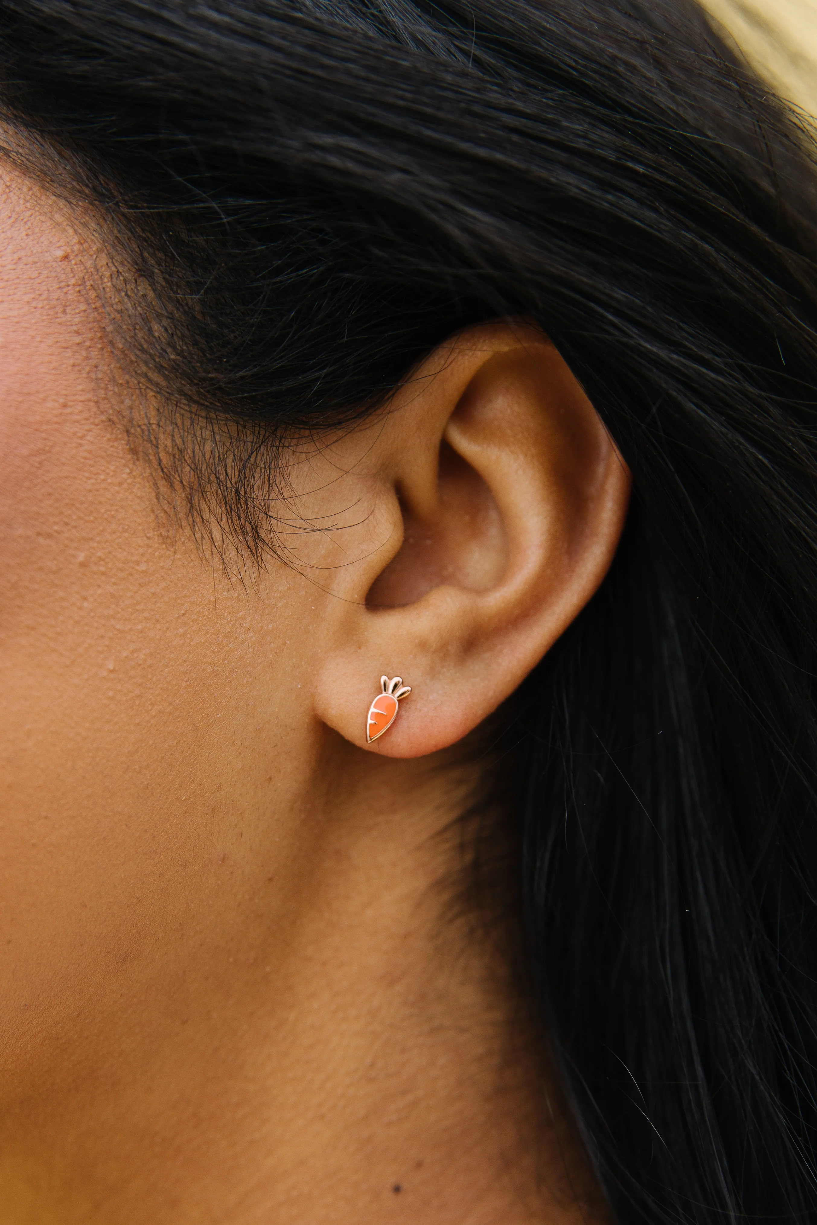 Easter Bunny + Carrot Studs - Image 3