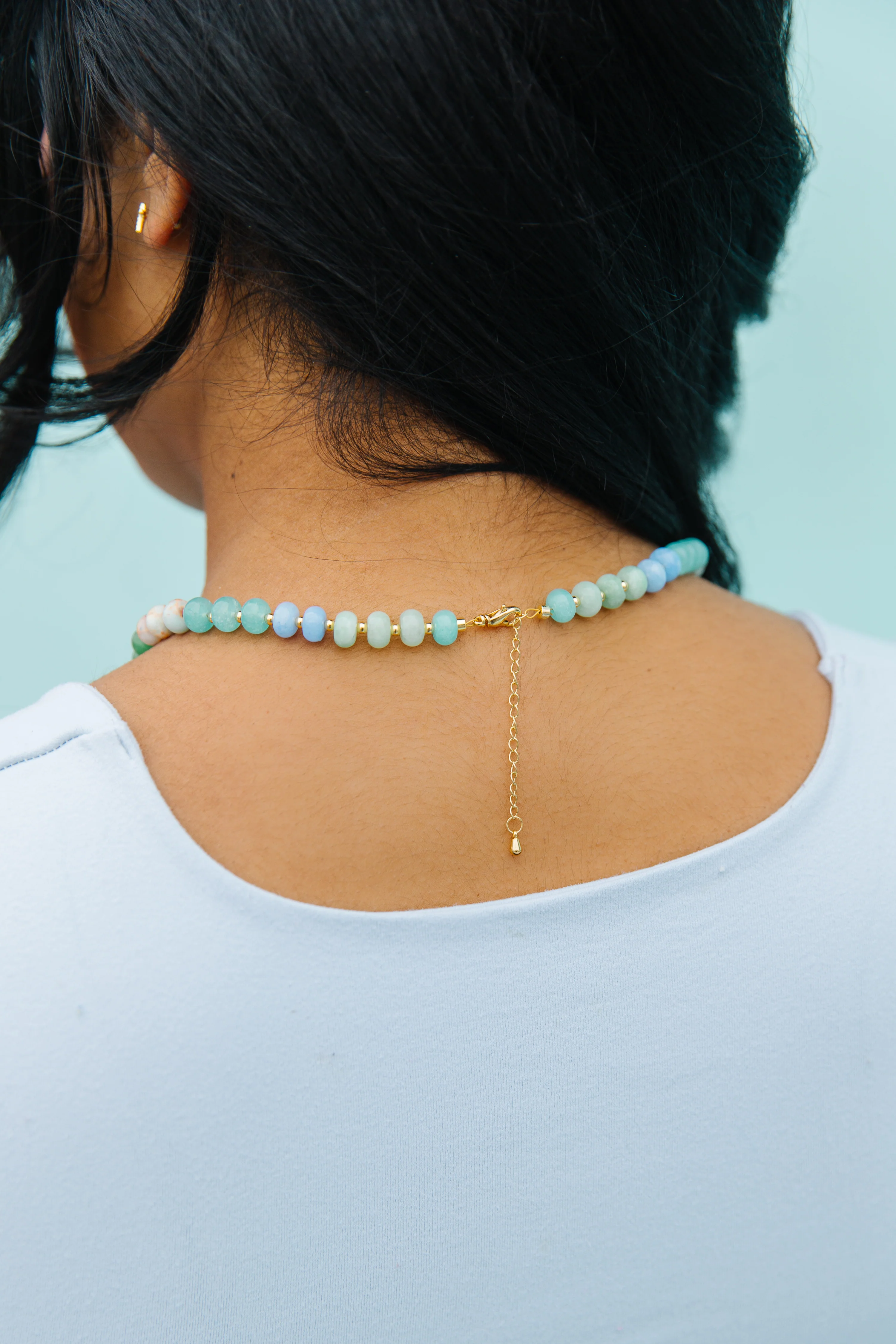 Chance of Rain Beaded Necklace (Front Clasp) - Image 5