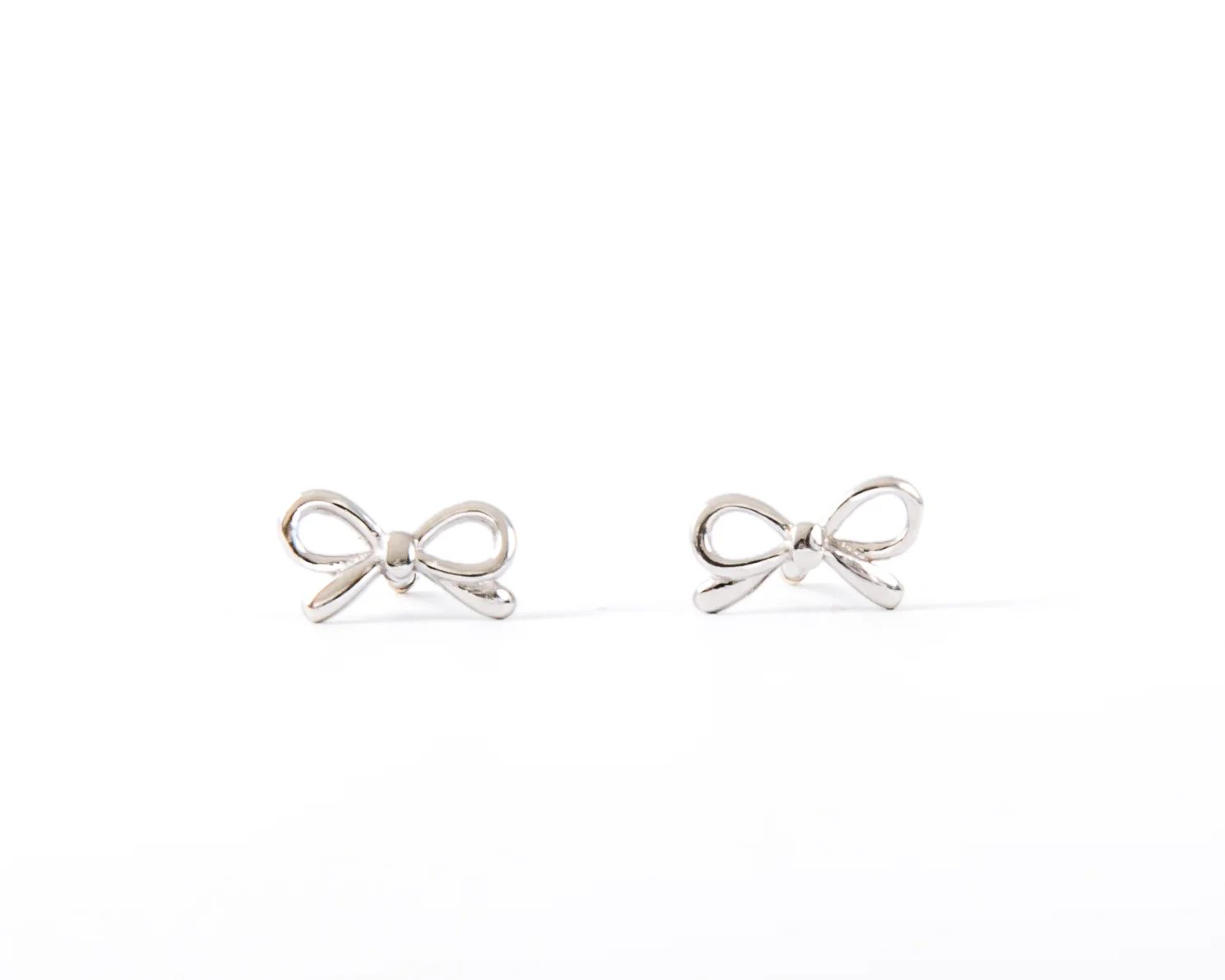 Tiny Ribbon Bow Screwbacks - Image 6