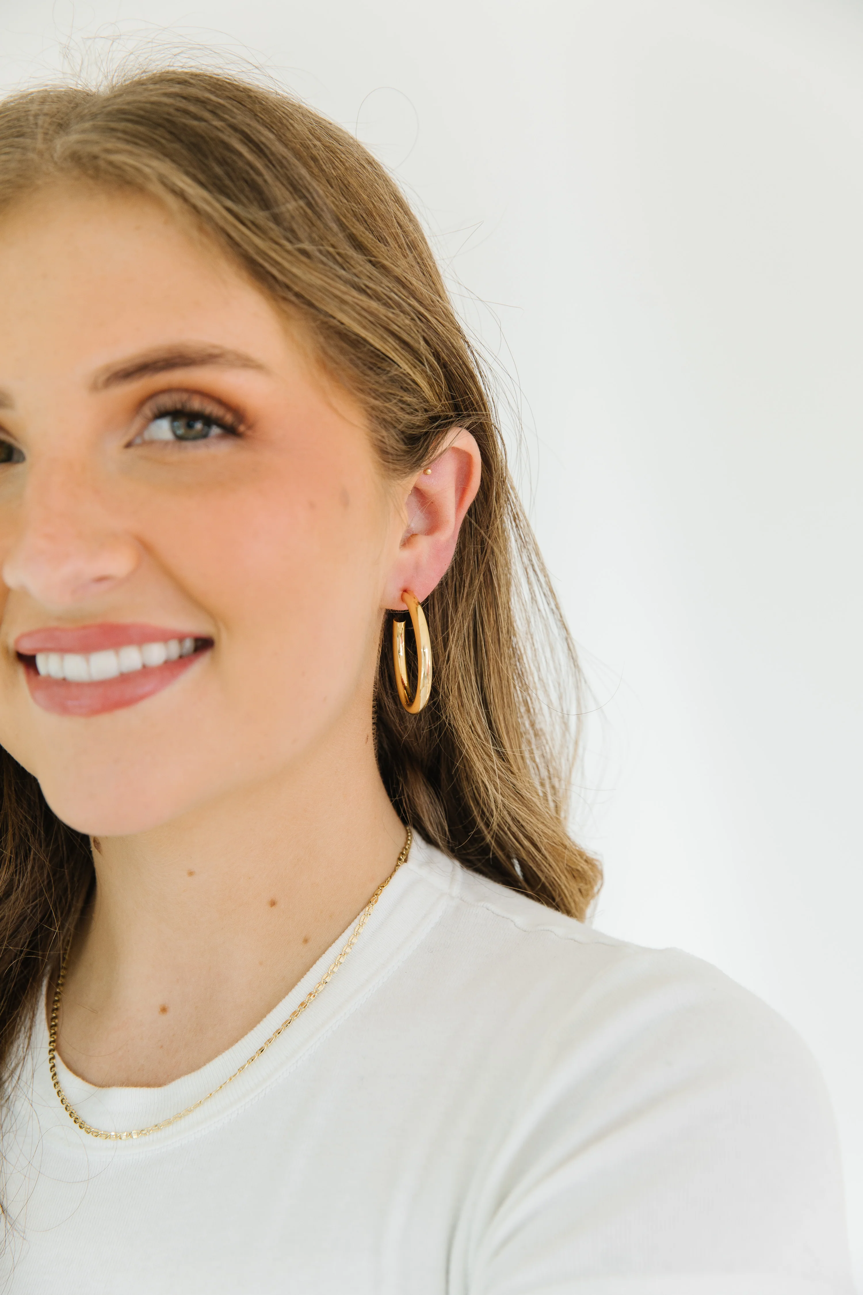Chunky Gold Hoops - Image 8