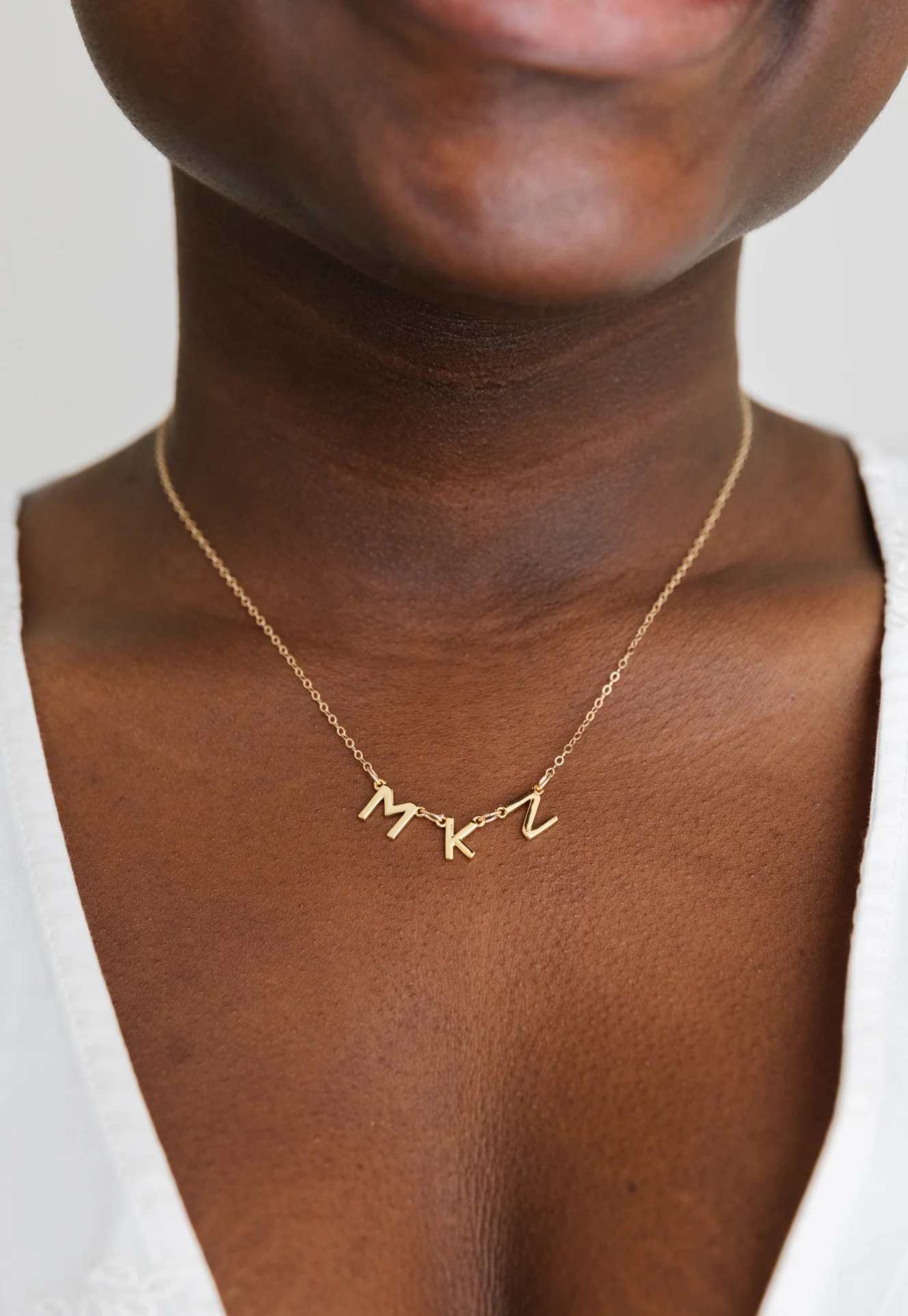 Connected Initial Necklace - Image 7