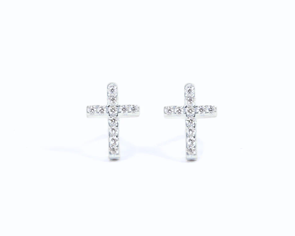 CZ Cross Screwbacks - Image 9