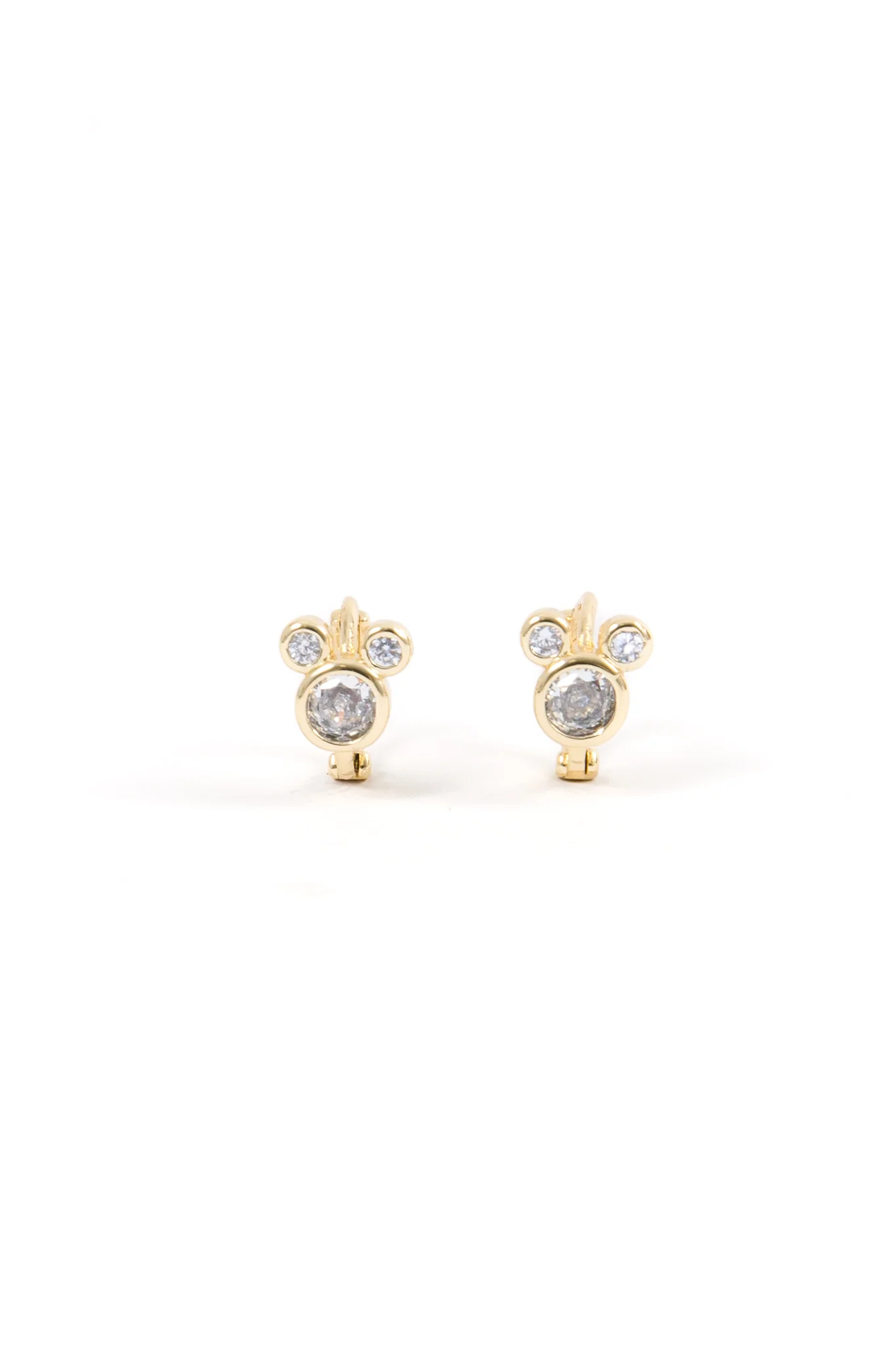 Diamond Mouse Ear Huggies - Image 8