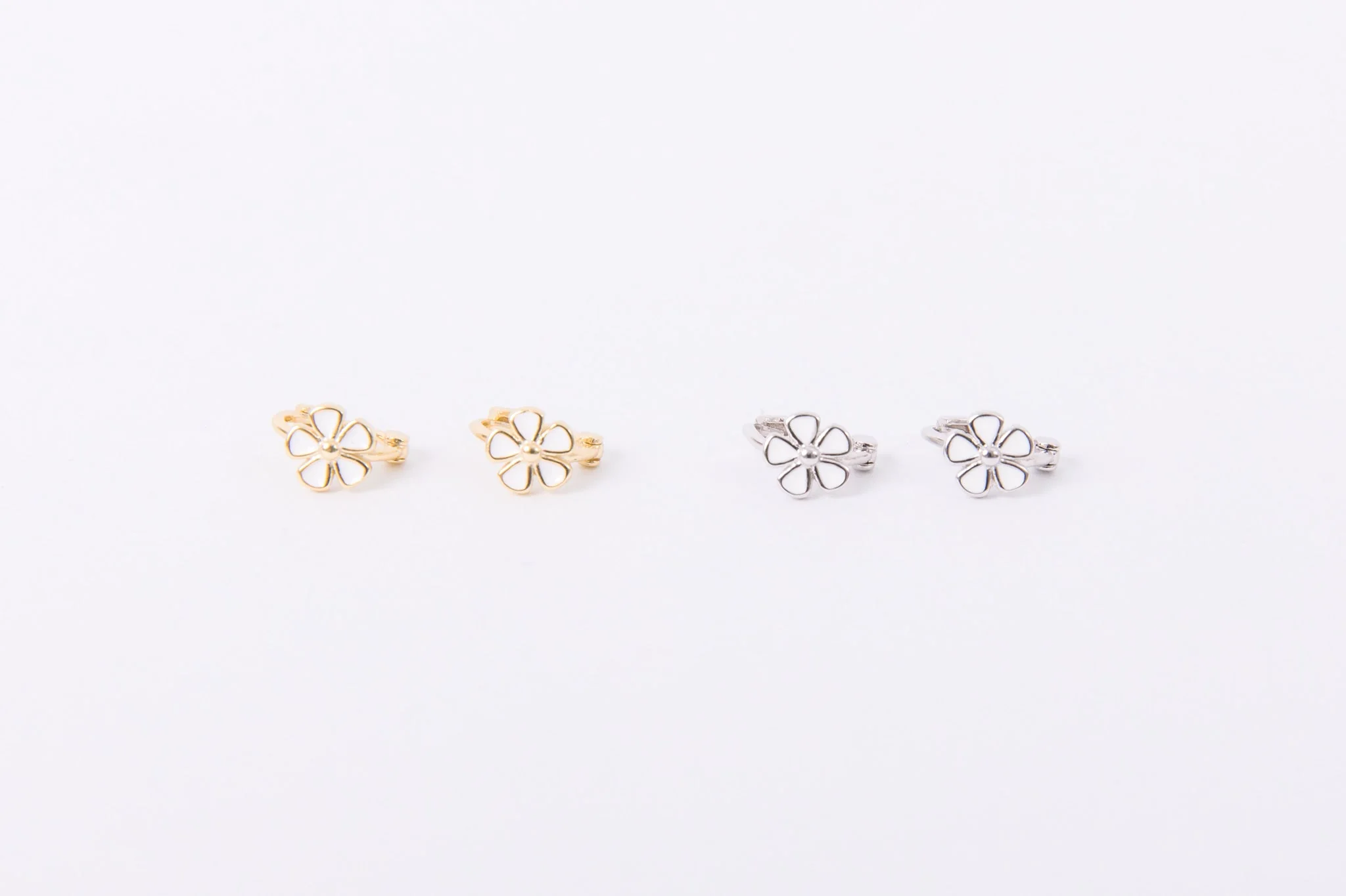 Dainty Daisy Huggie - Image 4