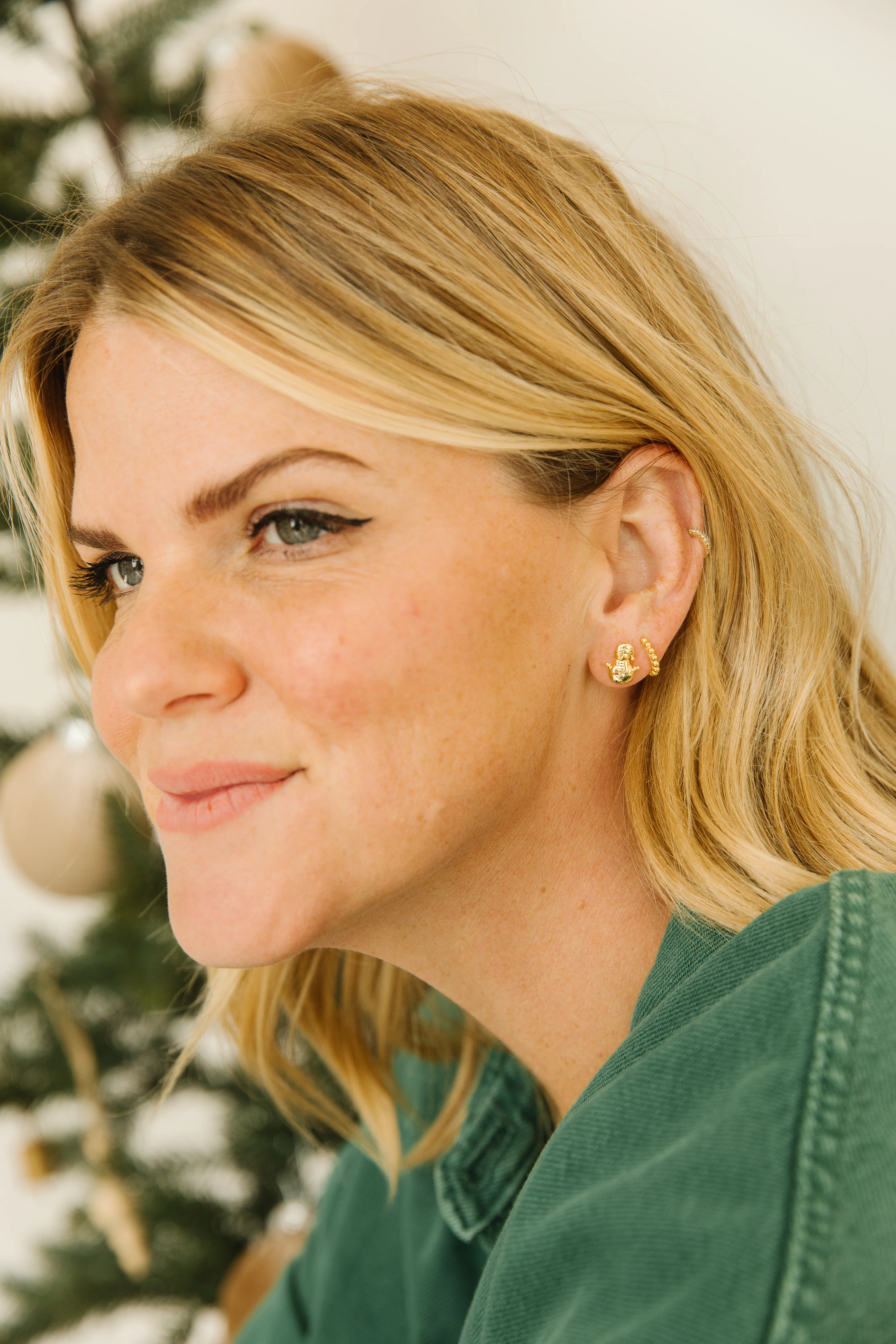 Jolly Snowman Studs - Image 3
