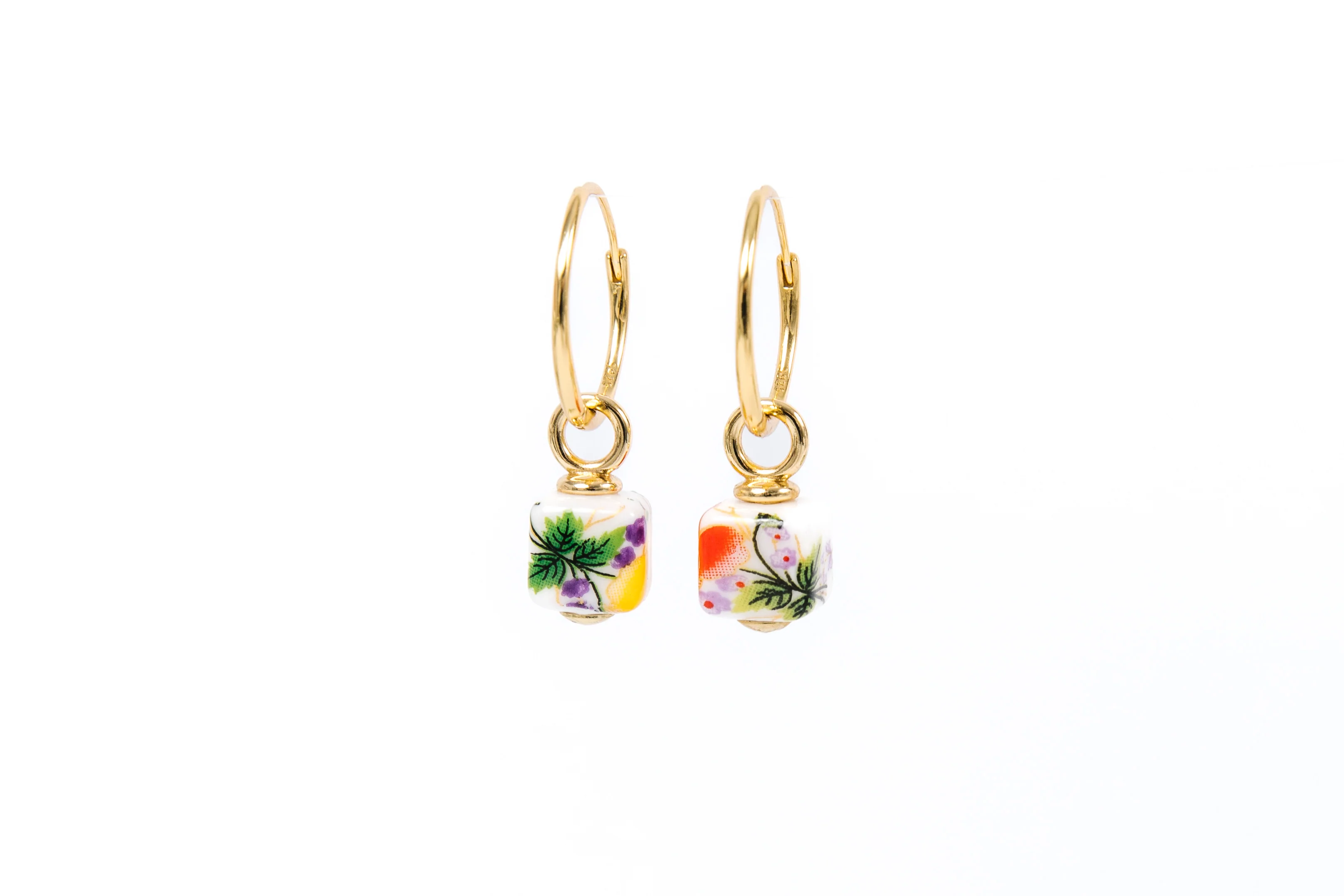 Flower Garden Charm Huggies - Image 4
