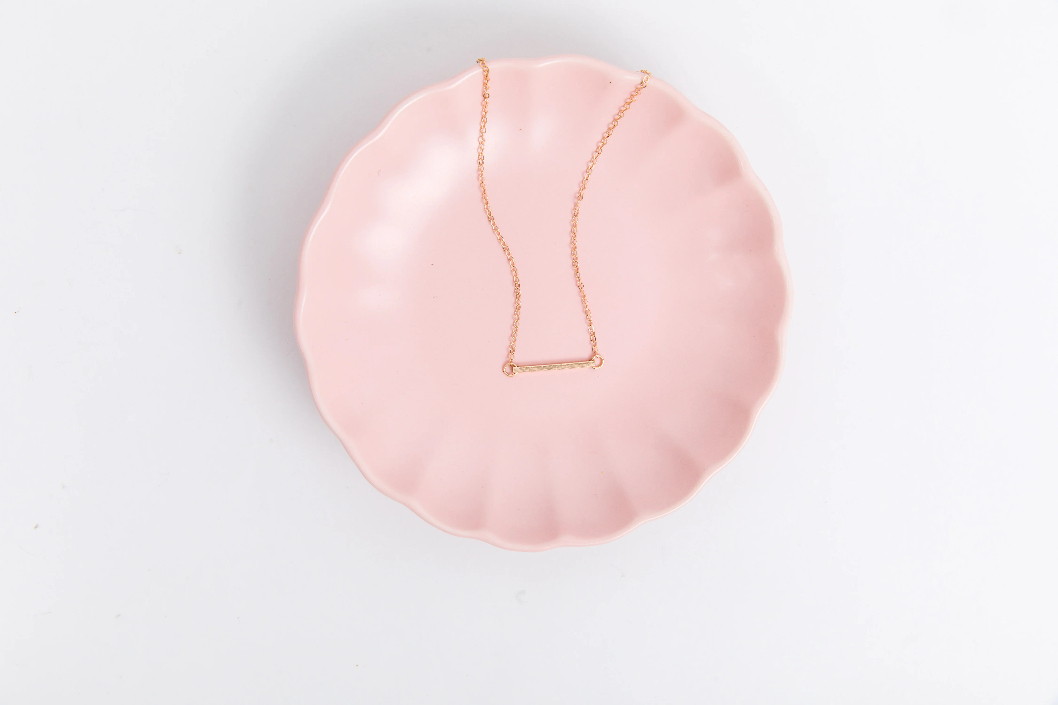Hammered Bar Necklace - Image 3