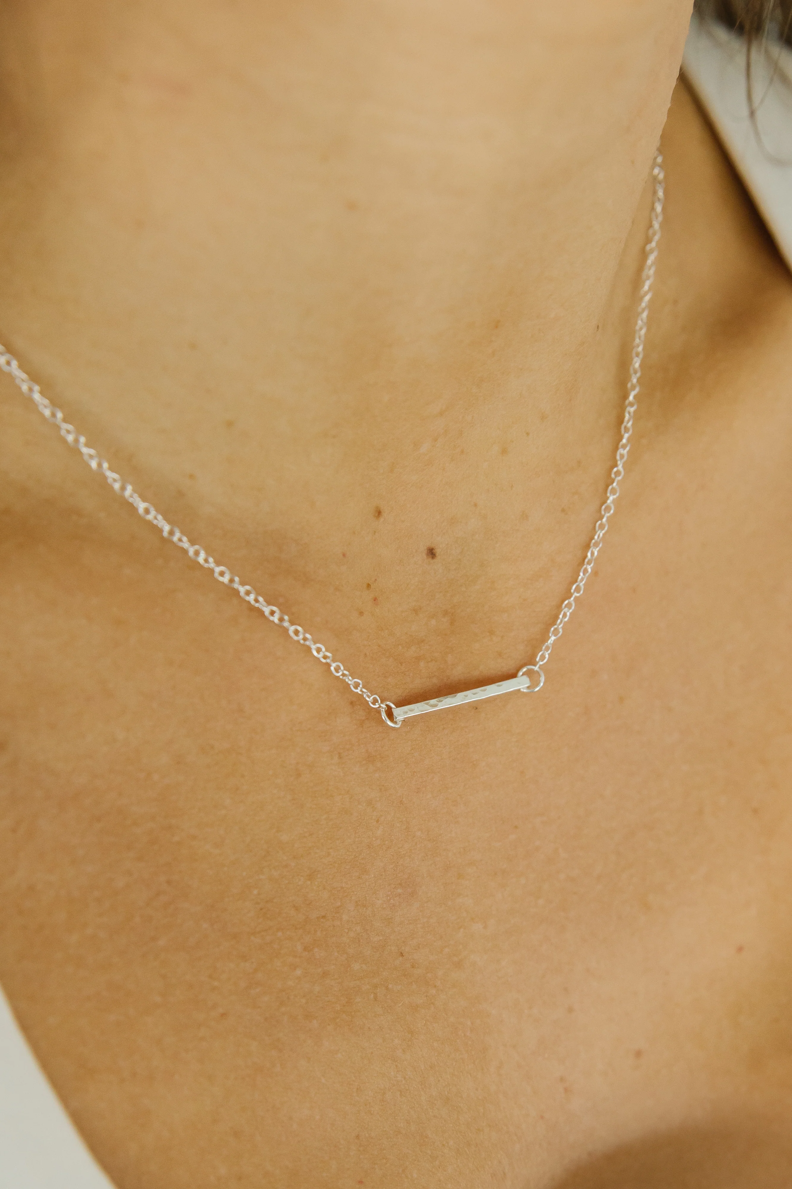 Hammered Bar Necklace - Image 8