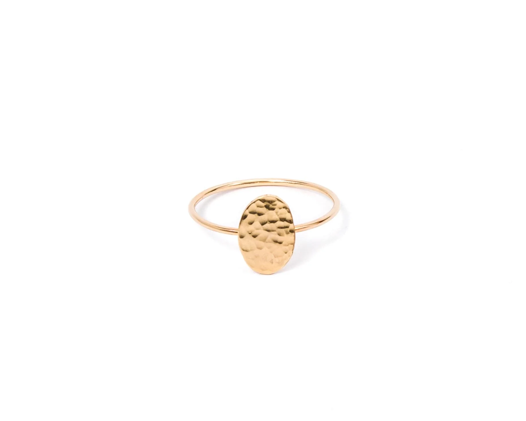 Hammered Oval Ring - Image 7
