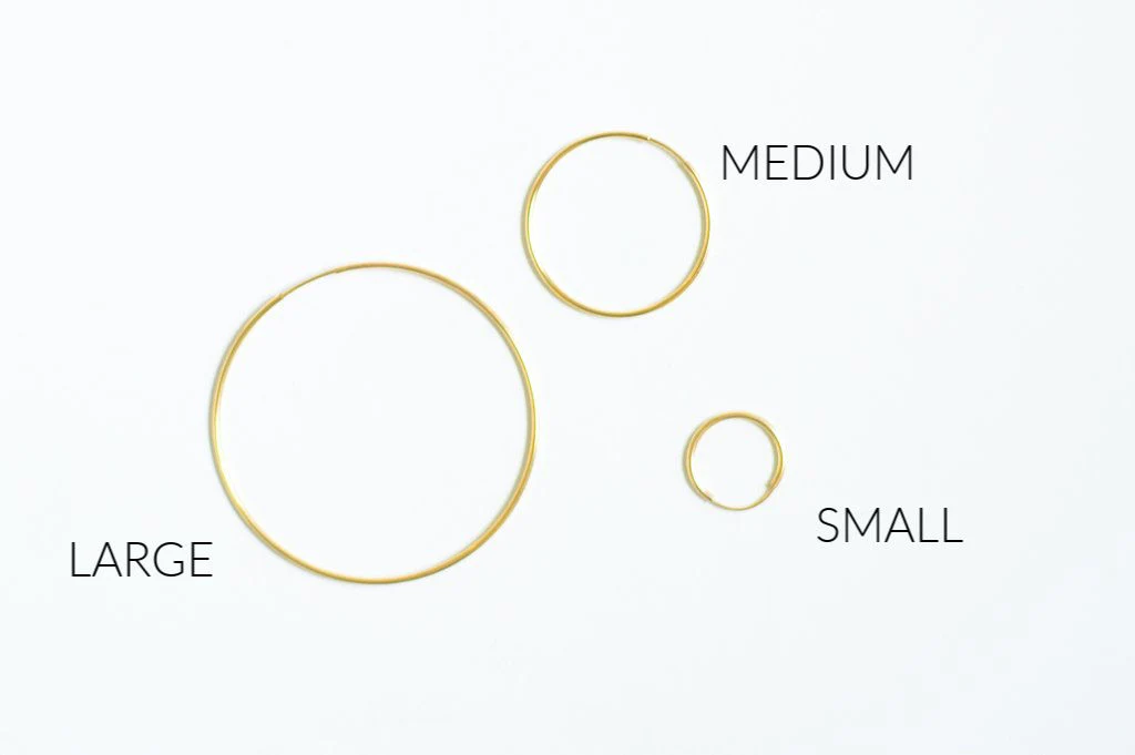 Medium Classic Hoops (30 mm) - Image 3