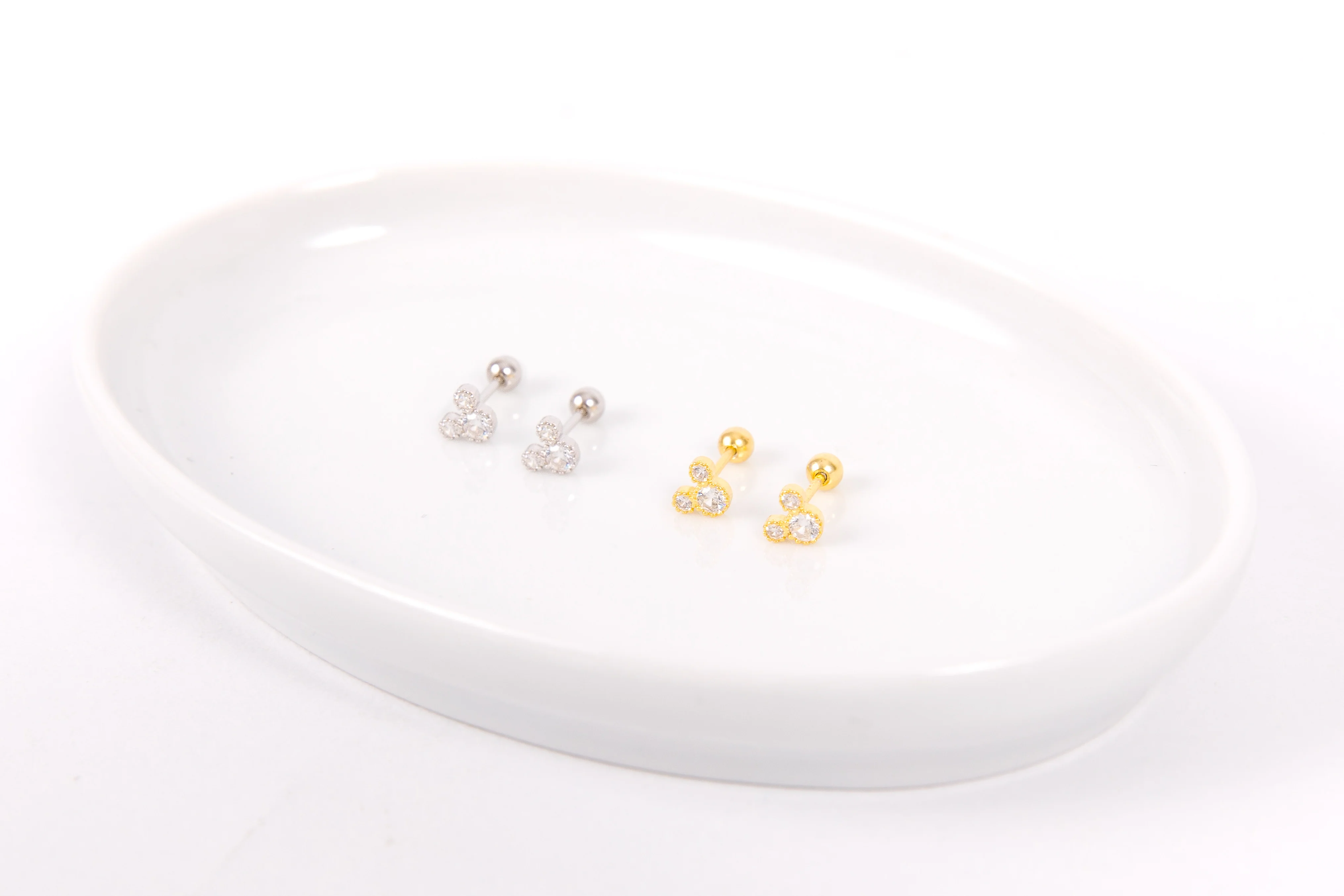Cz Mouse Ear Screwbacks - Image 15