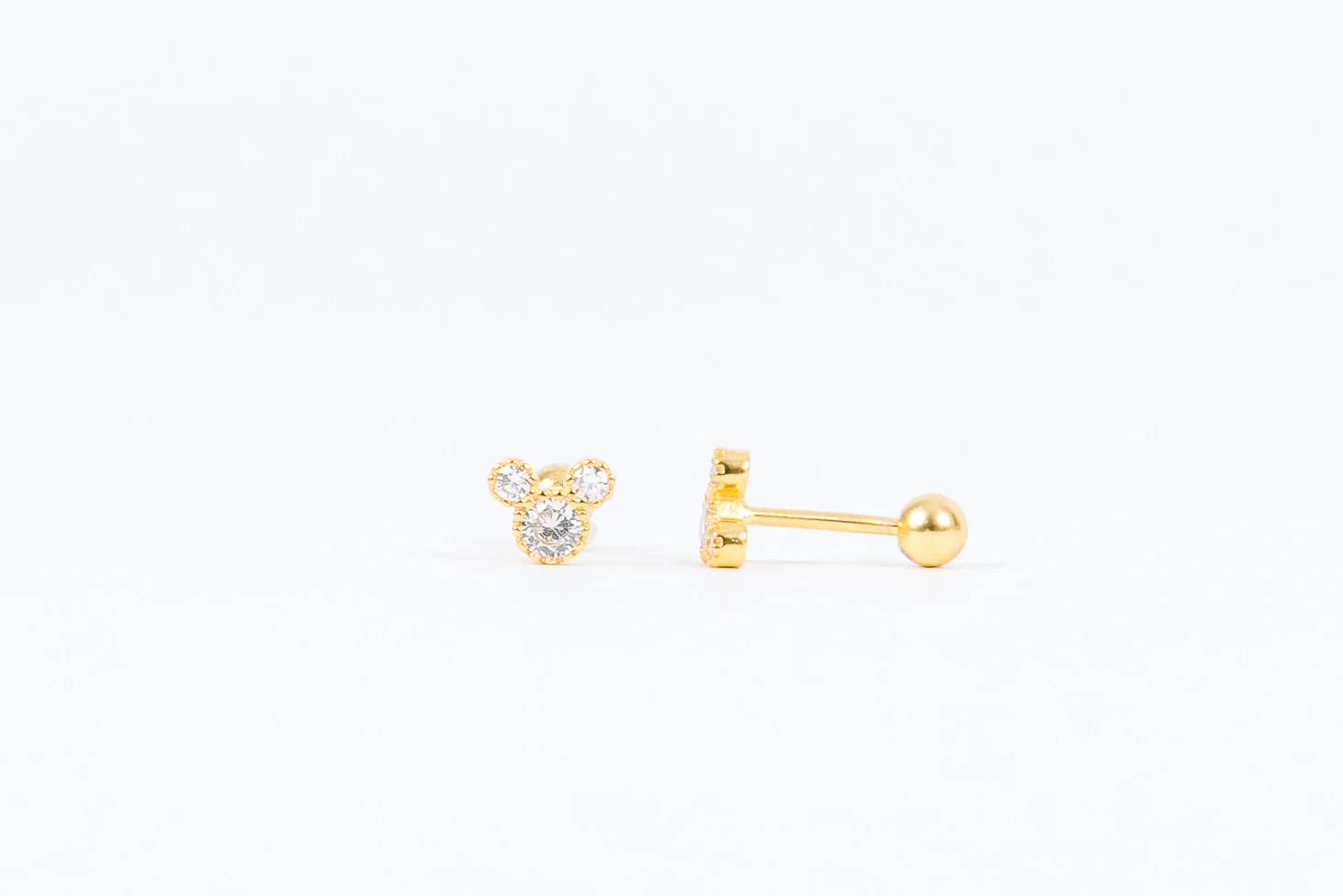 Cz Mouse Ear Screwbacks - Image 4