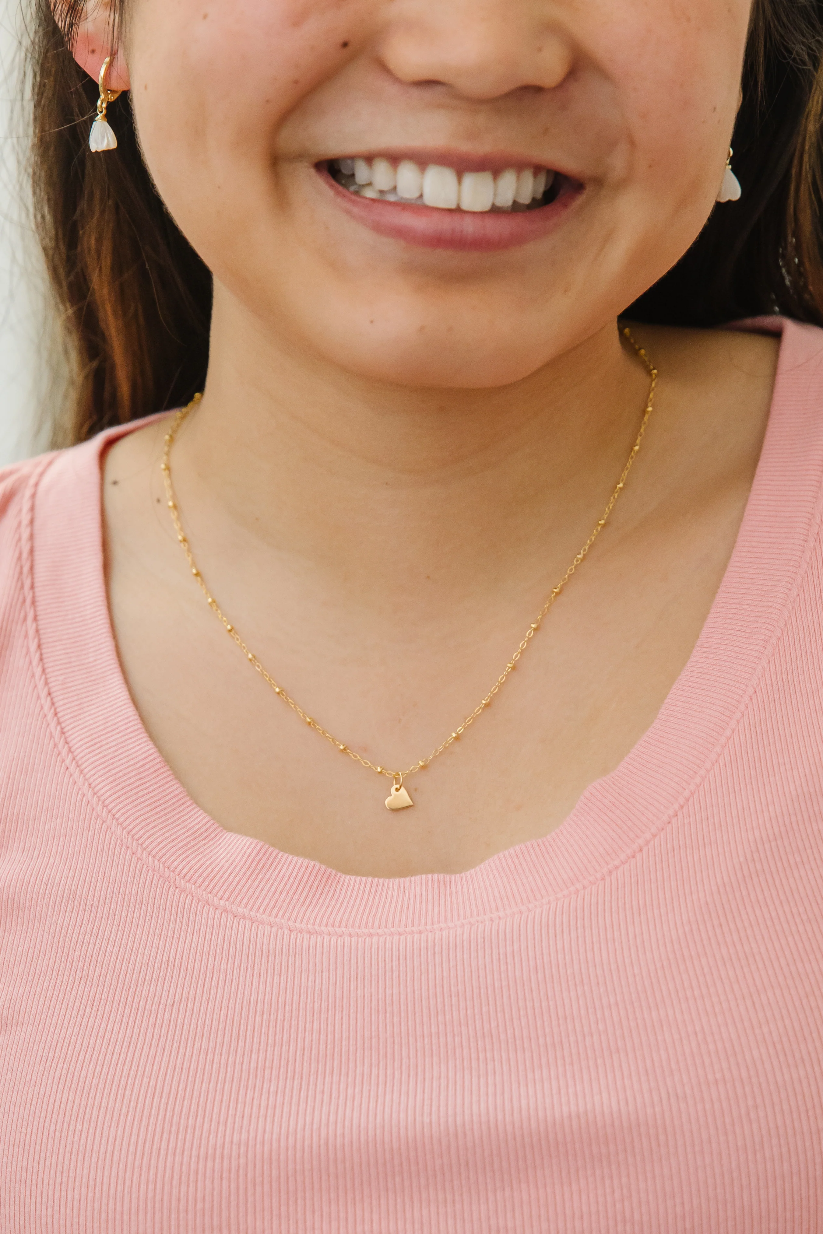 Minimal Heart Necklace - Image 2