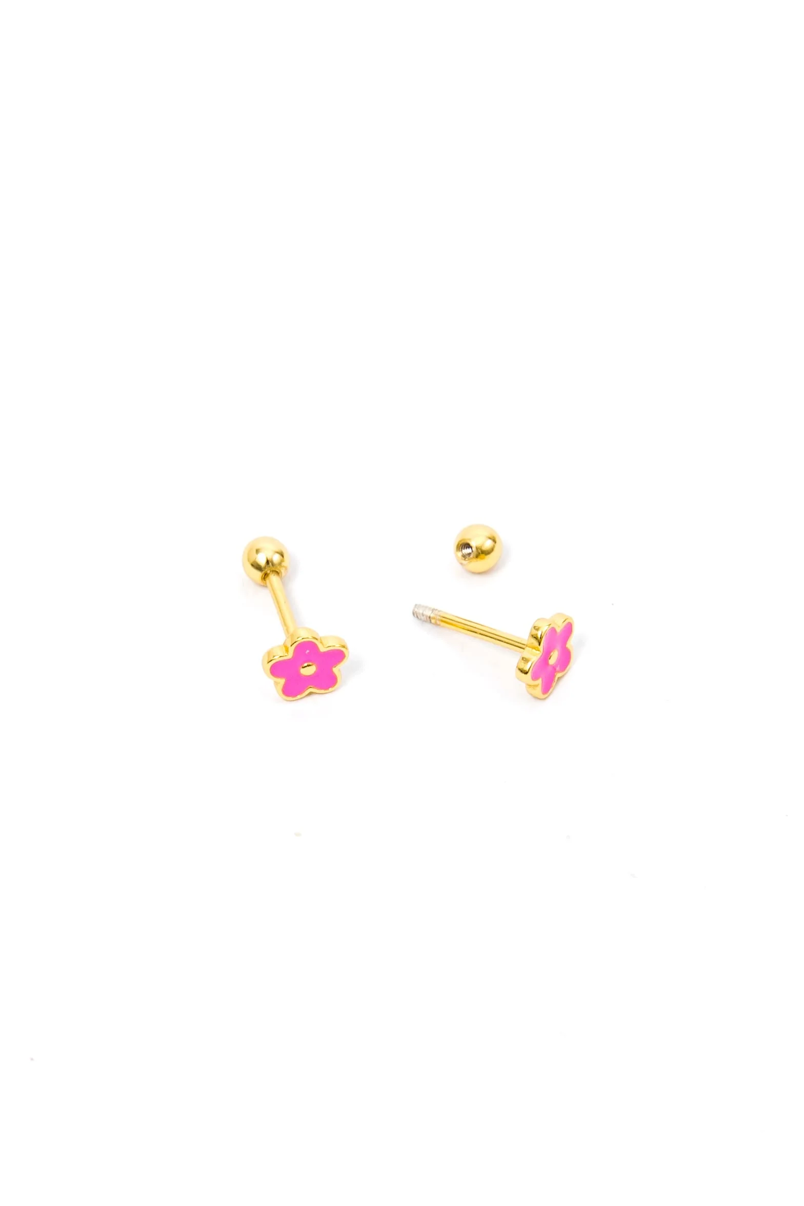 Pink Flower Screwback - Image 3