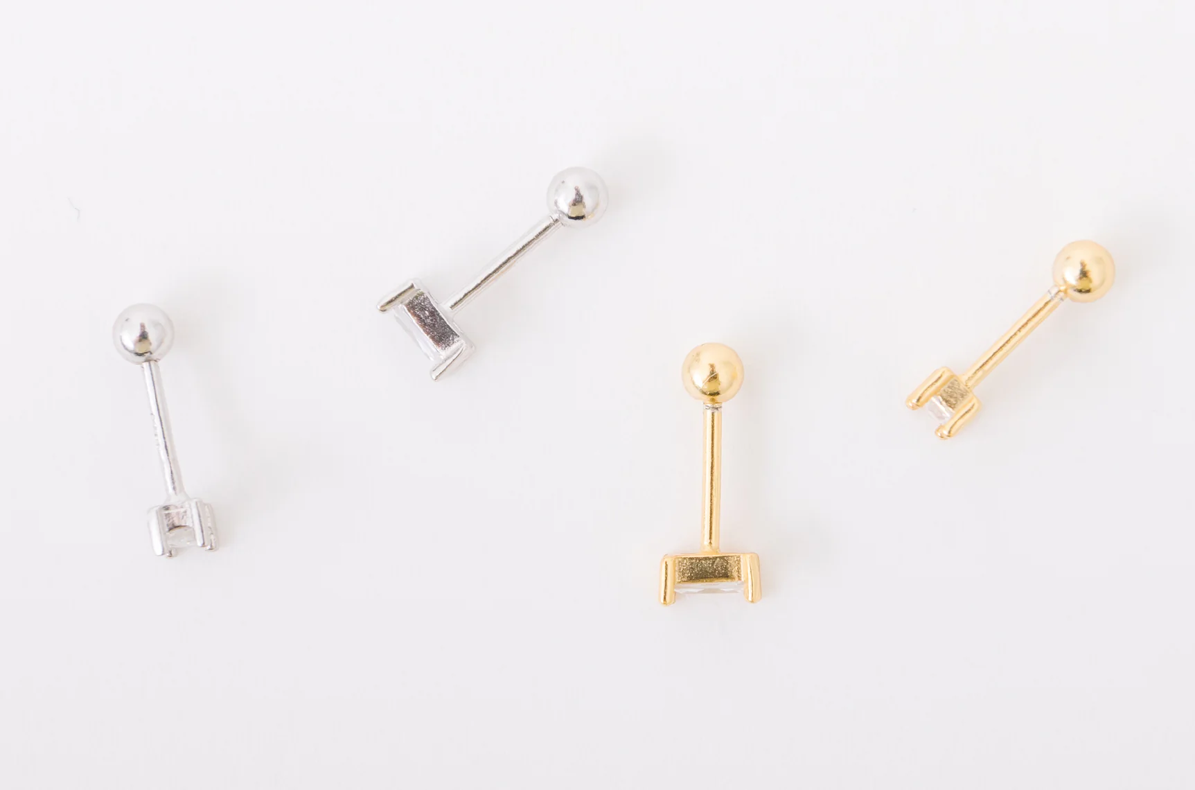 Rectangle Diamond Screwbacks - Image 9