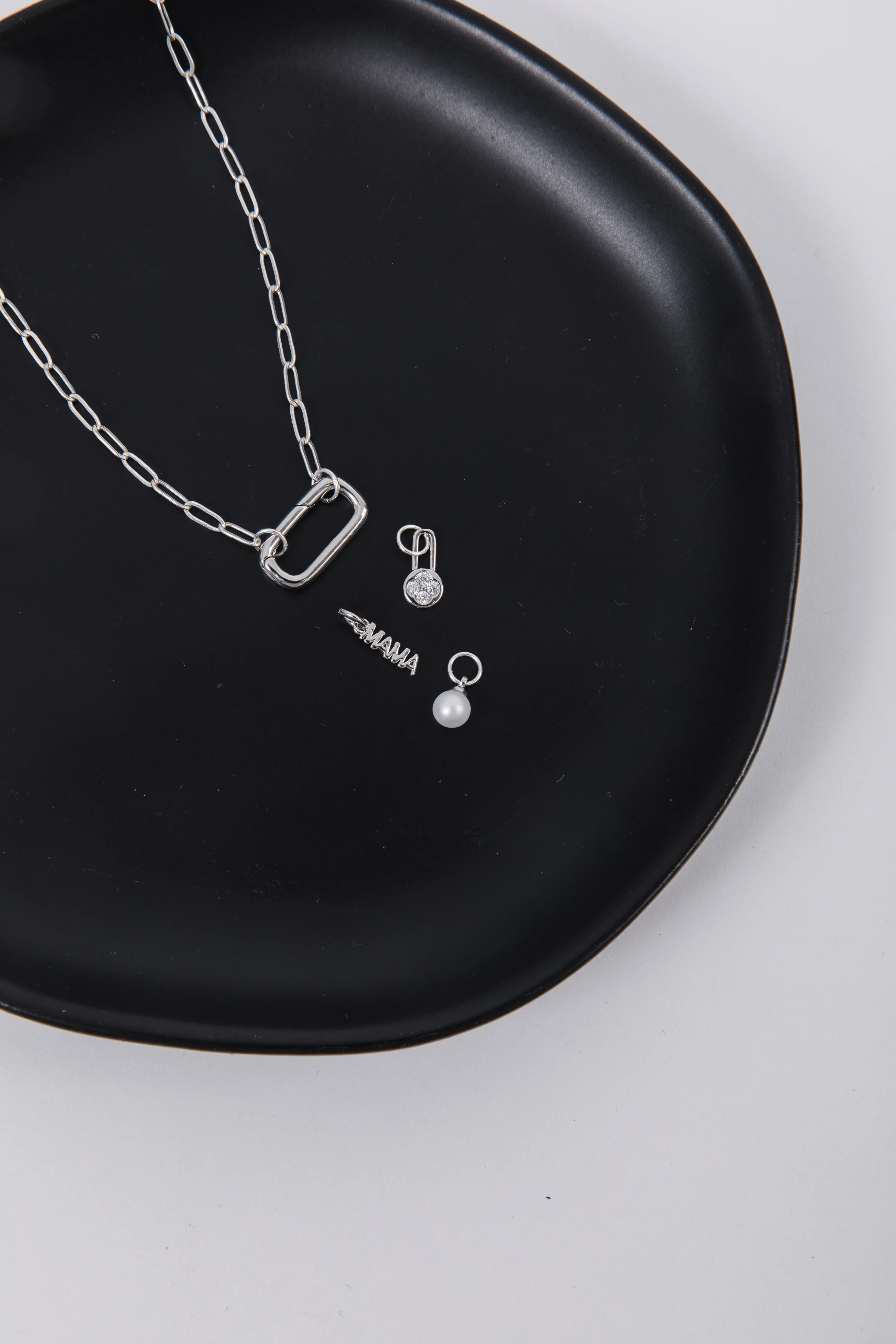 Silver Hooking Up Charm Necklace - Image 9