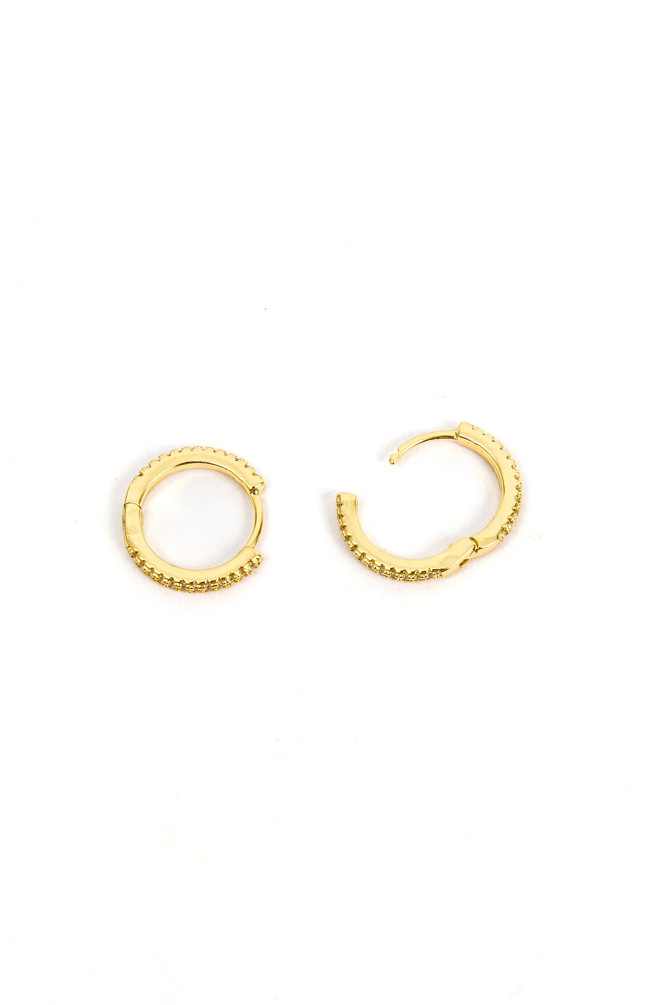 16 mm Classic Diamond Huggies - Image 3