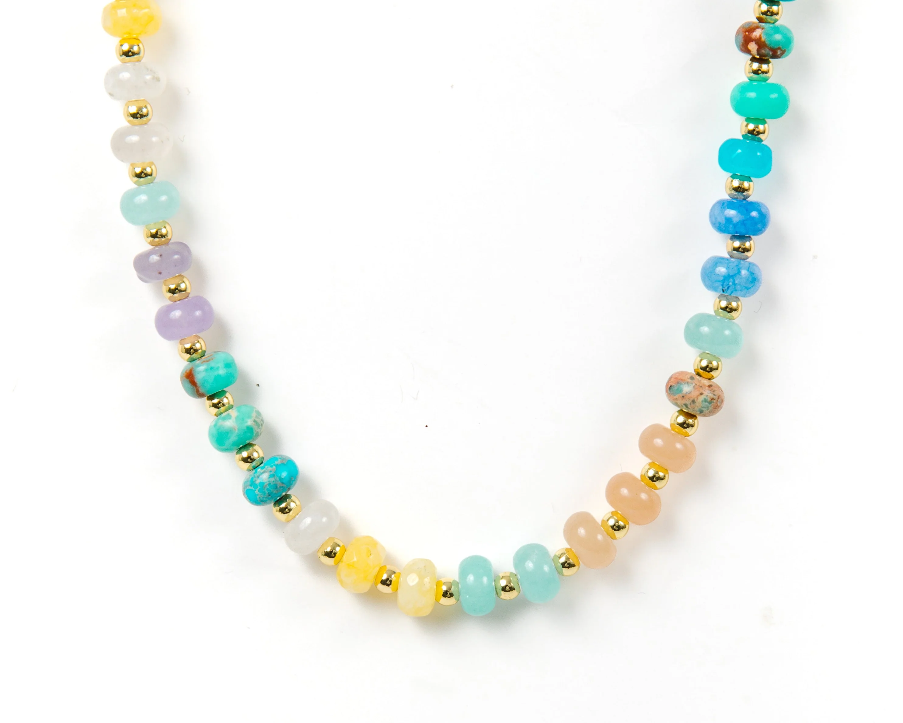 Spring Showers Color Beaded Necklace - Image 2