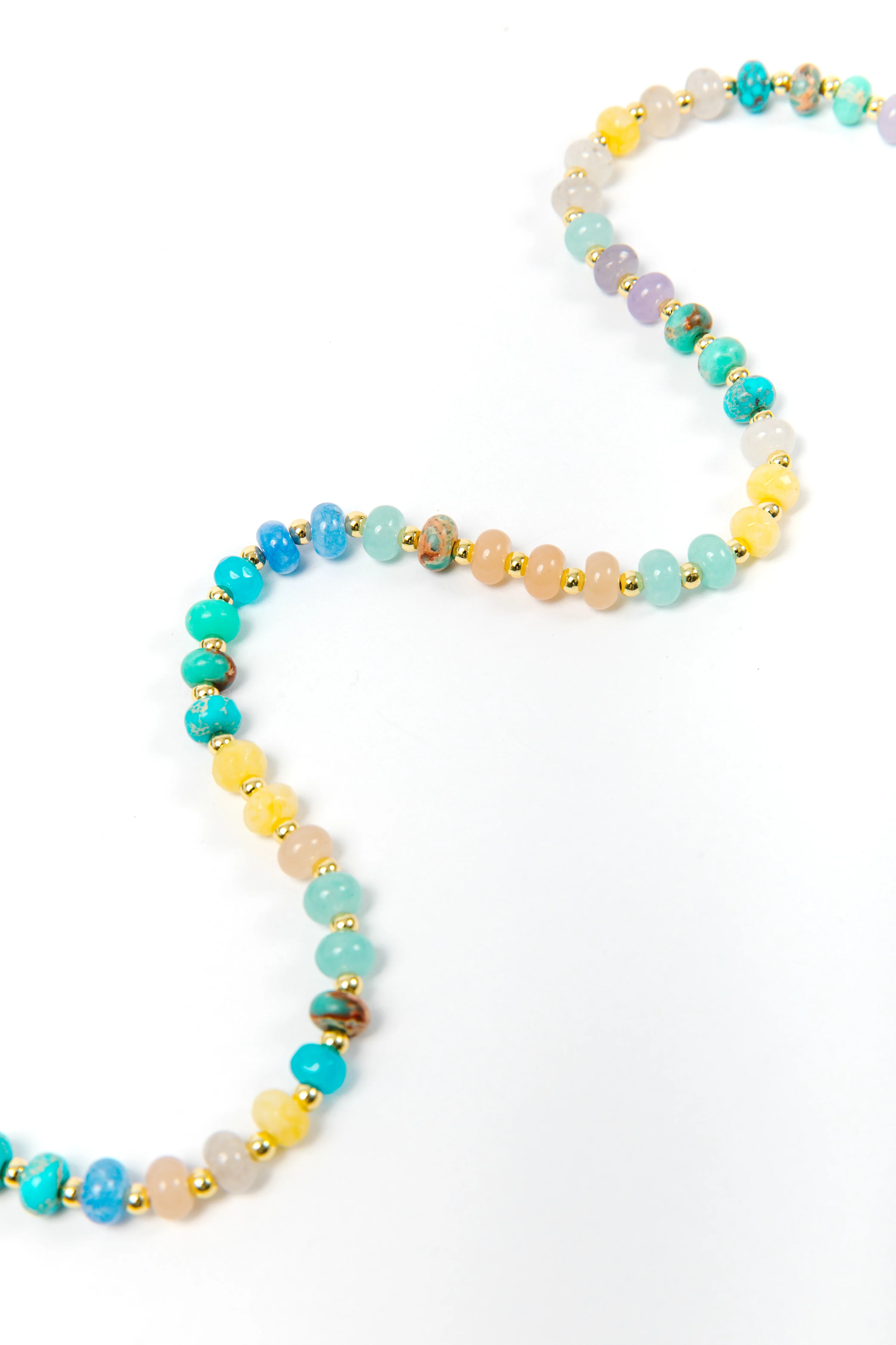 Spring Showers Color Beaded Necklace - Image 3