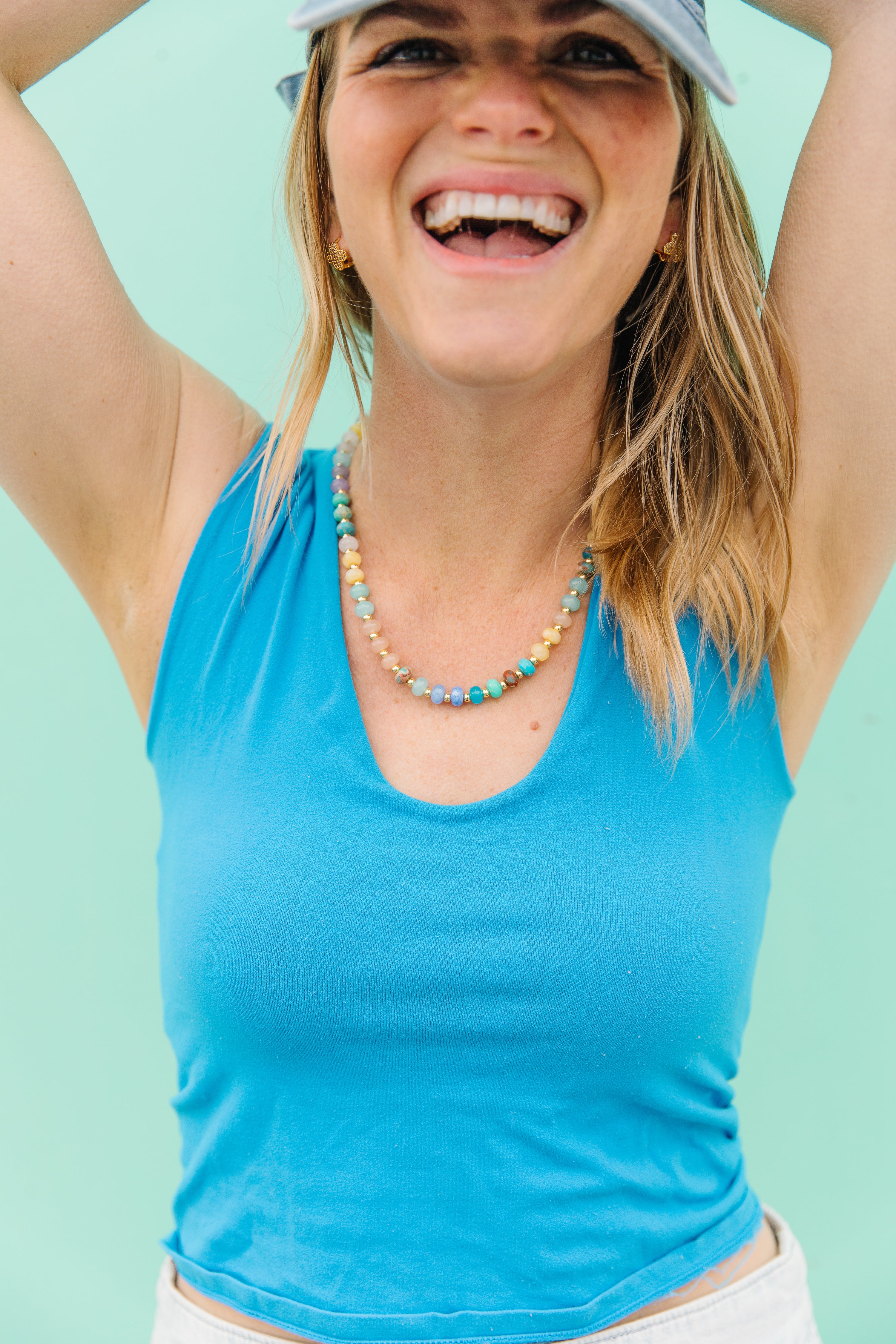Spring Showers Color Beaded Necklace - Image 7