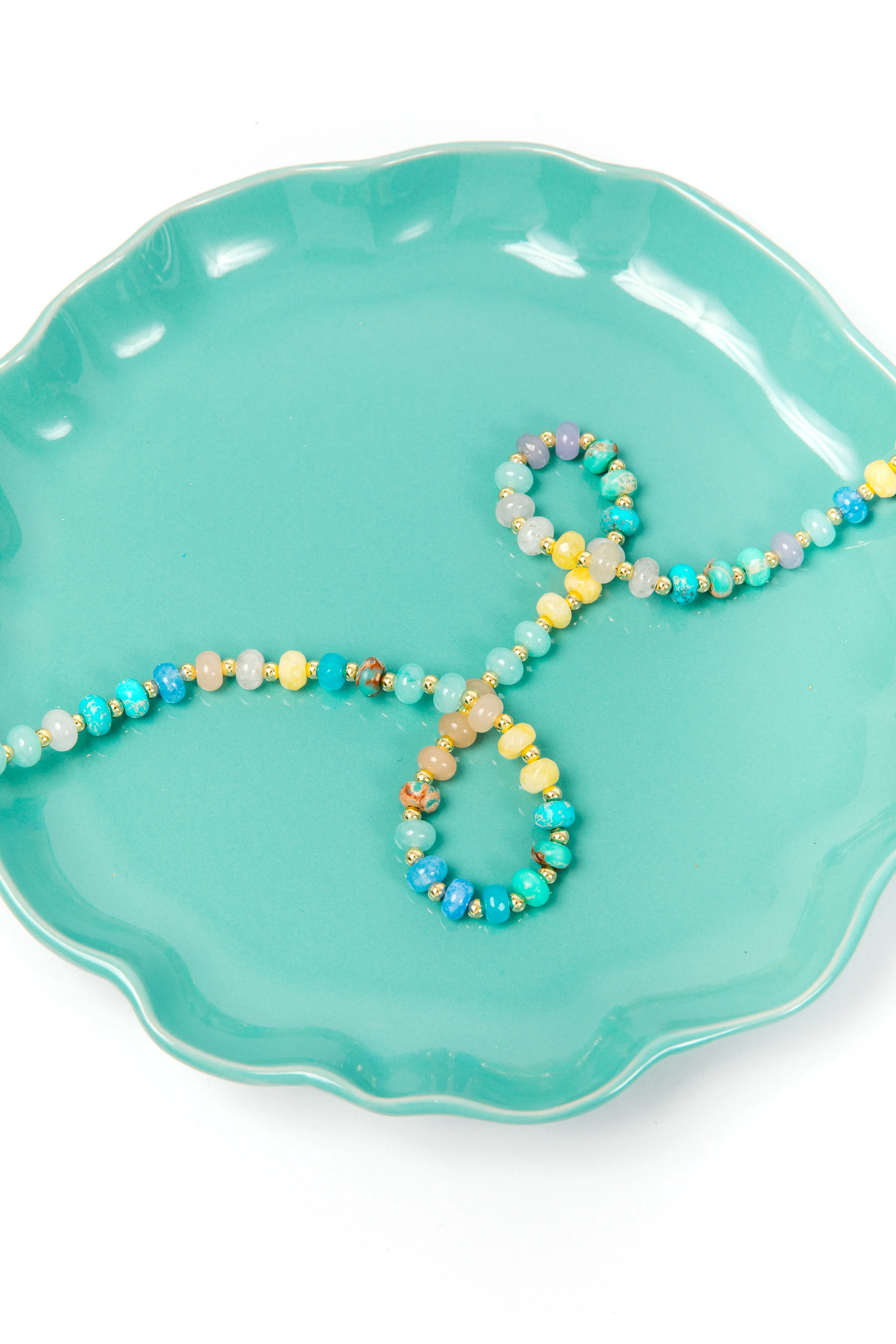 Spring Showers Color Beaded Necklace - Image 8